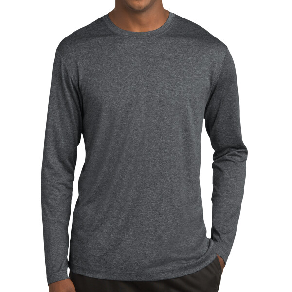 Unisex Poly Heather Long Sleeve T-Shirt Thumbnail