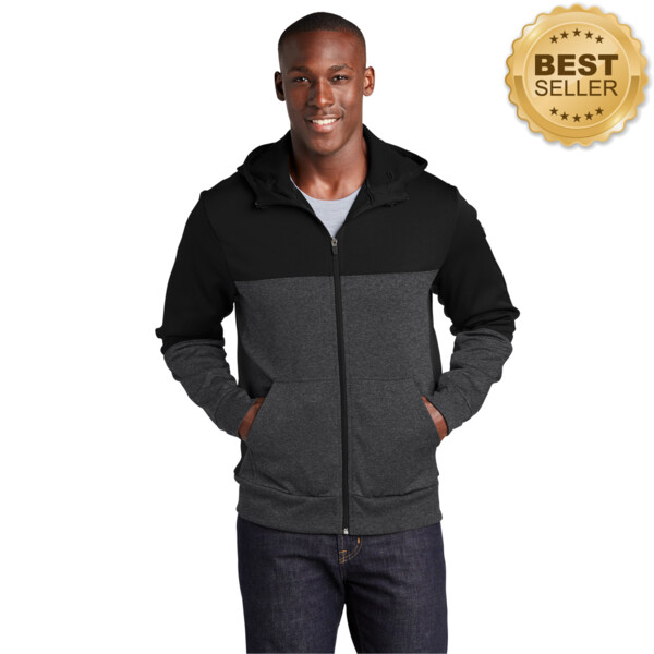 Adult Fleece Colorblock Jacket Thumbnail