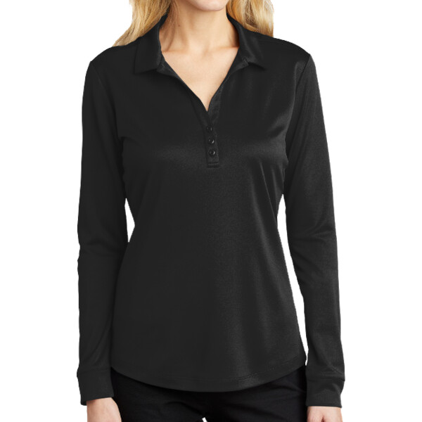 Ladies Silk Touch ™ Performance Long Sleeve Polo Thumbnail