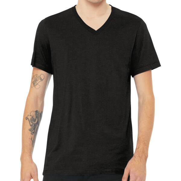Unisex Heather CVC V Neck Tee Thumbnail