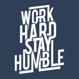 Work Hard Stay Humble (White) - Unisex Premium Fleece Crew Sweatshirt Design