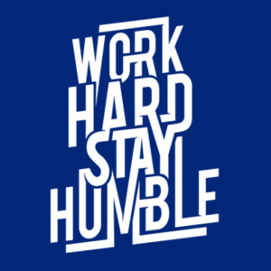 Work Hard Stay Humble (White) - Women's Premium Cotton T-Shirt Design
