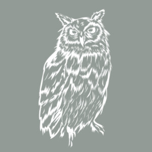 Night Owl (White) - Women's Premium Cotton T-Shirt Design