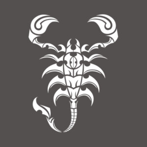 Scorpion (White)  - Unisex Premium Fleece Pullover Hoodie Design