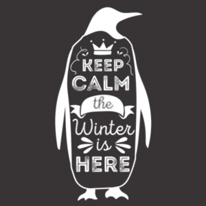Penguin 1 (White) - Unisex Premium Fleece Crew Sweatshirt Design