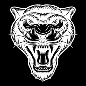 Panther 1 (White) - Unisex Premium Cotton T-Shirt Design
