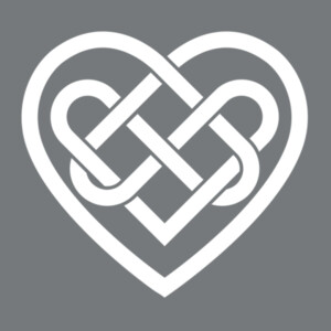 Celtic Heart 1 (White) - Unisex Premium Fleece Crew Sweatshirt Design