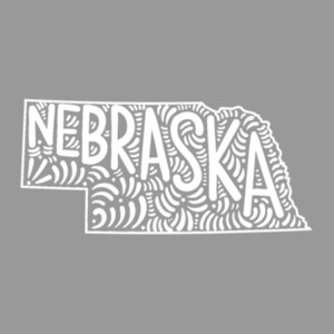 Nebraska (White) - Unisex Premium Cotton Long Sleeve T-Shirt Design