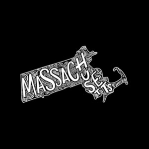 Massachusetts (White)  - Unisex Premium Fleece Crew Sweatshirt Design