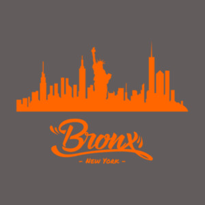 Bronx's NYC (Orange) - Unisex Premium Fleece Crew Sweatshirt Design
