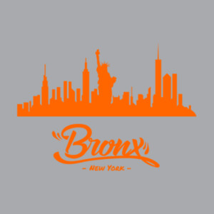 Bronx's NYC (Orange) - Unisex Premium Fleece Pullover Hoodie Design