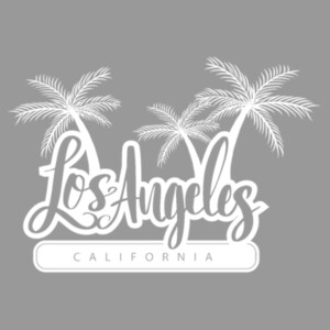 Los Angelos Cali (White) - Women's Premium Cotton T-Shirt Design
