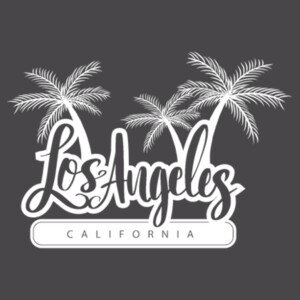 Los Angelos Cali (White) - Youth Premium Cotton T-Shirt Design