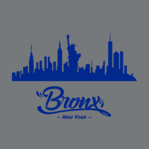 Bronx NYC Navy - Unisex Premium Fleece Crew Sweatshirt Design