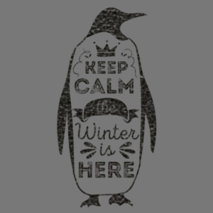 Penguin1 (Black) - Unisex Premium Fleece Crew Sweatshirt Design