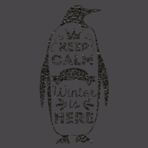 Penguin1 (Black) - Youth Premium Cotton T-Shirt Design