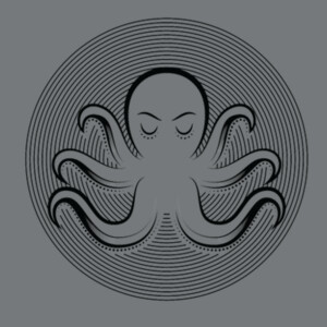 Octopus 2 (Black) - Unisex Premium Fleece Crew Sweatshirt Design