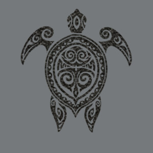 Tribal Turtle (Black) - Unisex Premium Fleece Crew Sweatshirt Design