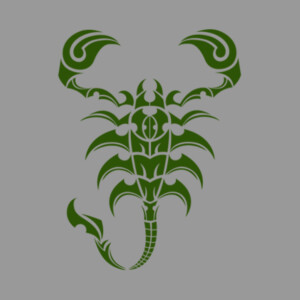 Scorpion Dark (Metallic Green) - Unisex Premium Cotton Long Sleeve T-Shirt Design