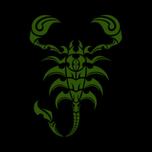 Scorpion Dark (Metallic Green) - Unisex Premium Fleece Crew Sweatshirt Design