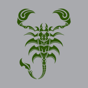 Scorpion Dark (Metallic Green) - Unisex Premium Fleece Pullover Hoodie Design