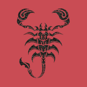 Scorpion 1( Black) - Women's Premium Cotton T-Shirt Design