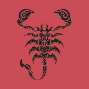 Scorpion 1( Black) - Unisex Premium Cotton Long Sleeve T-Shirt Design