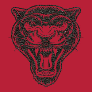 Panther1 (Black) - Women's Premium Cotton T-Shirt Design