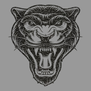 Panther1 (Black) - Unisex Premium Cotton Long Sleeve T-Shirt Design