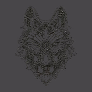 Tribal Wolf (Black) - Youth Premium Cotton T-Shirt Design