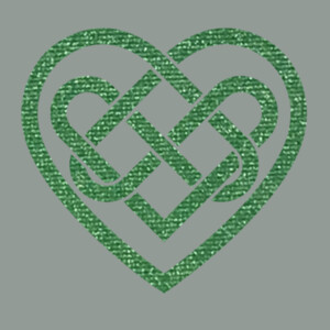 Celtic Heart (Metallic Green) - Women's Premium Cotton T-Shirt Design