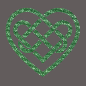 Celtic Heart (Metallic Green) - Unisex Premium Fleece Pullover Hoodie Design
