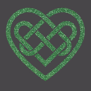 Celtic Heart (Metallic Green) - Youth Premium Cotton T-Shirt Design