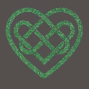 Celtic Heart (Metallic Green) - Women's Premium Cotton Slim Fit T-SHirt Design