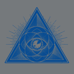 Sacred Geometry 1 (Navy)  - Unisex Premium Fleece Crew Sweatshirt Design