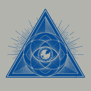 Sacred Geometry 1 (Navy) - Unisex Premium Cotton T-Shirt Design