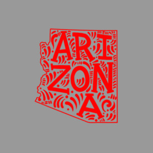 Arizona (Red) - Unisex Premium Cotton Long Sleeve T-Shirt Design