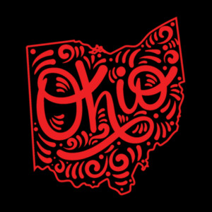 Ohio (Red) - Unisex Premium Fleece Pullover Hoodie Design