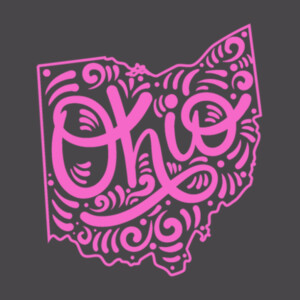 Ohio (Pink) - Youth Premium Cotton T-Shirt Design