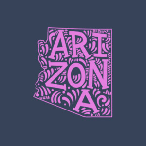 Arizona (Pink) - Unisex Premium Cotton Long Sleeve T-Shirt Design