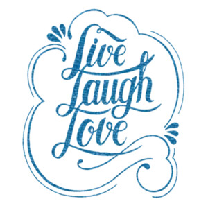 Live Love Laugh (Metallic) - Women's Premium Cotton T-Shirt Design
