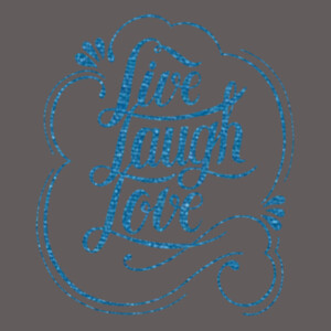 Live Love Laugh (Metallic) - Unisex Premium Fleece Crew Sweatshirt Design
