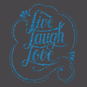 Live Love Laugh (Metallic) - Youth Premium Cotton T-Shirt Design