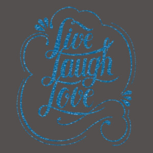 Live Love Laugh (Metallic) - Women's Premium Cotton Slim Fit T-SHirt Design
