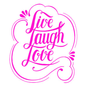 Live Love Laugh Passion (Pink) - Unisex Premium Cotton T-Shirt Design