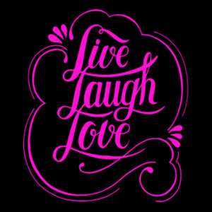 Live Love Laugh Passion (Pink) - Unisex Premium Cotton Long Sleeve T-Shirt Design