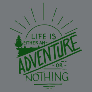 Life is an Adventure (Forest Green) - Unisex Premium Fleece Crew Sweatshirt Design