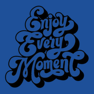Enjoy Every Moment (Black) - Youth Premium Cotton T-Shirt Design