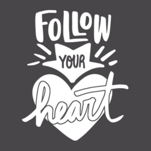 Follow Your Heart (White) - Youth Premium Cotton T-Shirt Design