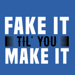 Fake It Make It (White) - Unisex Premium Fleece Pullover Hoodie Design